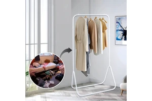 New Vertical Storage Coat Rack Easy Assembly Portable Clothes Storage Rack Space Saving for Clothes Display Rack