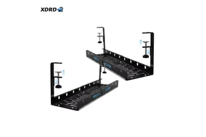 Expandable Under Desk Cable Management Tray Metal Cable Organizer For Efficient Wire Management