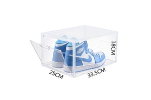 Dust-proof and Space-saving Transparent Acrylic Shoe Box Storage Box Shoe Storage Magnetic Front Opening Box