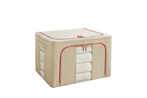 Waterproof Folding Cloth Foldable Storage Box Quilt Sundries Fabric Cotton Linen Wardrobe Clothes Organizer Bag Storage Boxes