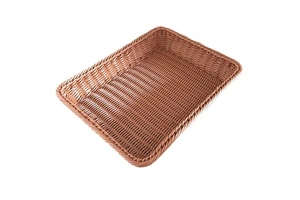 Fruit Rattan Basket Bread Woven Supermarket Plastic Storage Basket