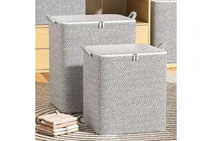 Eco-Friendly Steel-Reinforced Fabric Bag for Clothing Storage and Organization