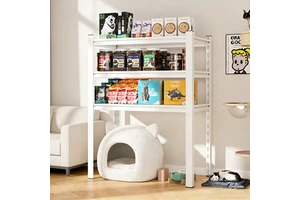 Cat Litter Box Storage Tailored Rack Open Bottom Adjustable Shelf for Cat Food Dog Supplies Organizer Pallet Rack System