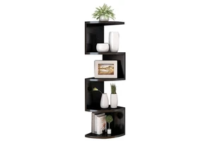Multifunctional Wooden Storage Rack Living Room Partition Creative Wooden Wall Storage Shelf and Wooden Bookshelf Hanging Wall