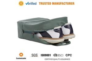 Easy Carrying Personalize Water Resistant Shoe Bags For Sports Leather Golf Shoe Bags Custom Logo Sports Shoes Bag