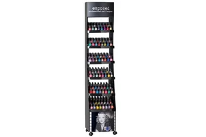 Modern Freestanding Beauty Store Retail Display Stand Wholesale Wood Acrylic Nail Polish Floor For Showcase For Lipstick