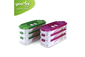 Christmas Gift Food Grade PP Plastic Stackable Airtight Food Storage Container With Lid
