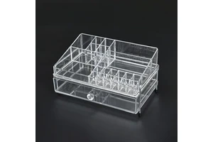 Wholesale Multifunction Plastic Cosmetic Storage Box, Large Capacity Desktop Makeup Organizer with Drawers for Beauty Products
