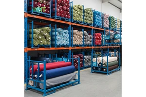 Powder Coated Transport Stacking Heavy Duty Fabric Storage Racks Shelf
