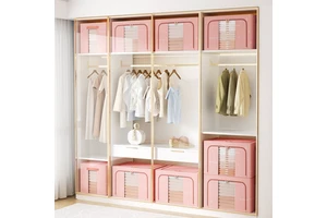 Rts Quick Delivery Polyester Folding Storage Box 66L Rectangle Storage Boxes Underbed Storage Box