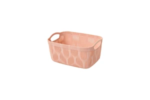 Custom Tassel Pattern Design Small Basket Plastic Storage Basket For Sundries