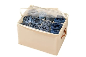 Foldable Shoe Storage Box with Lid Visual Compartment Clothing Storage Box Fabric Art Sundries Storage Box Factory Wholesale