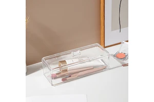 Stackable Cosmetics Storage Box With Lid Household Desktop Clutter Storage Box