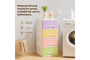 Plastic Desktop Drawer Storage Cabinet Multi Layer Cosmetic Organizer Office Home Desk Storage Drawers Cabinet Tower