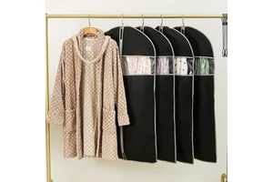 Simple Houseware Dresses Coats Storage Clothing Suit Cover Non-Woven Dust-proof Garment Bags
