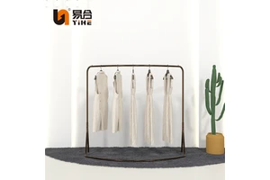 Wholesale New Design Metal Clothes Drying Rack Coat Hanger Stand with Bag Shoes Storage Hat Hanging Shelf Display Racks