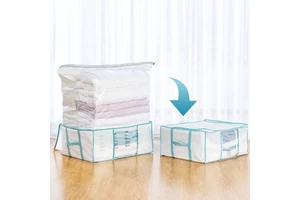 Taili Oxford Fabric Large Capacity Quilts Vacuum Storage Bag Combination Bedding Clothing Organizer Space Saver Storage Box Bin