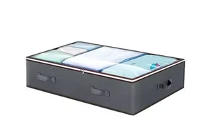 Foldable Large Under Bed Bags Large Under Bed Storage Boxes Thick Breathable Underbed Clothes Storage Bags Zippered Organizer