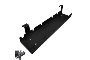 Custom OEM Heavy Duty Under Table Cable Management Tray Metal Wire Cord Organizer With Mounting Accessories