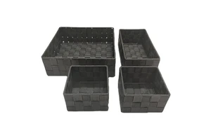 Multifunctional Square Desktop Storage Basket Makeup Storage Box with Compartment Wardrobe Organizer for Cosmetics Sundries