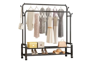 BZ-MCR42-1 Manufacturers Professional Coat Rack Stand with Shelf Clothes Hanger with Storage Floor Standing