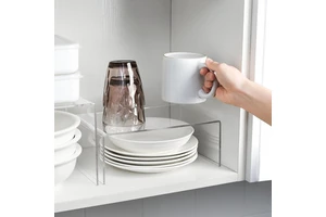 Modern Transparent Acrylic Storage Rack Eco-Friendly Home Desktop and Kitchen Cabinets Organizer