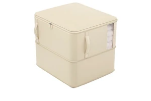 HSO25 Large Foldable Quilt Compression Storage Bag Heavy Duty Clothing Organizer Moving Luggage Packing Travel Essential Sacks