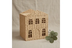 Adorable Handmade Paper Rope Woven Storage Baskets Feature Eco-Friendly Lightweight for Home Organization