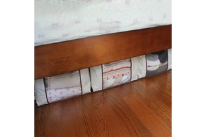 High Quality Extra Capacity Clothes Storage Bag Organizer clear Window Quilt Storage Bag Clothing Storage Box with Zipper