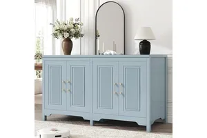 Wooden Furniture Kitchen Cabinet Storage with Shelves and Cabinet Organizer for Kitchen or Living Room
