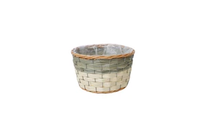 Handmade Willow Woven Storage Basket Floral Pot Design Laundry Wicker Plant Basket