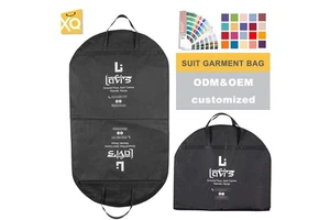 High Quality Foldable Household Clothing Coat Cover Non-Woven Suit Storage Dust Hanging Garment Bag Large Capacity Manufactured