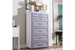 PP Plastic Drawer Storage Cabinet Multi Layer Chest of Drawers Household Organizer Living Room Bedroom Storage Cabinet