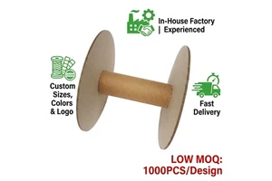 Heavy Duty Cardboard Wire Reel Bulk Industrial Spools Custom Flange Ribbon Packaging Durable Filament Spool Cable Reel Suppliers