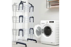 Hot Sale New Model Fashion 3 Tier Metal Clothes Drying Foldable Towel Rack Indoor Multi-Functional Organizer Clothes Drying Rack
