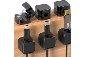 Adjustable Cord Keepers Wire Holder Keeper Organizer Management Plastic Magnetic Cable Clips