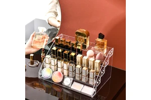 High Transparent Plastic Modern Simplicity Eye Shadow Plate Storage Box Desktop Cosmetic Makeup Lipstick Fit Cabinet Dormitory