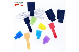 Wire Storage Hook and Loop Tape Double Sided Eco-Friendly Nylon Adhesive Cable Organizer Strong Adhesive
