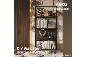 Popular Simple Modern Indoor Storage Rack Display Shelf Living Room Wall Mounted Storage Mount Organizer Wall Shelf
