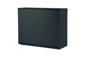 Black Shoe Box 515x160x390mm PP Material Single Tier Stackable Storage Organizer for Wardrobe Clothing