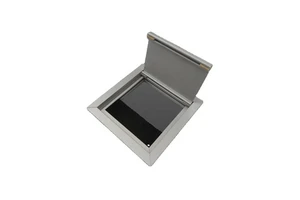 Steel Cable Organizer Box Management Flip Cover Brush Soft Closing Flip up Wire Cable Management Grommet Box Wall Socket Hole
