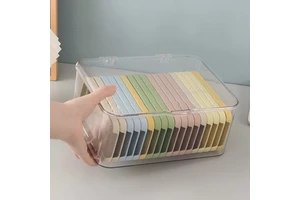 Multi Functional Stackable Modern Sustainable Makeup Organizer Made Transparent Plastic Cosmetics Jewelry Lipstick Storage