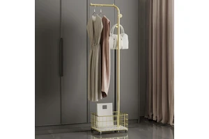 Coat Rack Marble Floor Hanging Gold Luxury Living Room Movable Tree Stand Home Storage Organization Clothes Coat Rack With Wheel