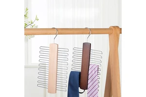 Wooden Tie Hanger Ties Organizer