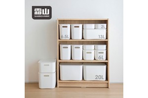 SHIMOYAMA Plastic Storage Box with Lid Desktop Cosmetic Retail Toy Household & Kitchen Organization-Sustainable & Multifunction