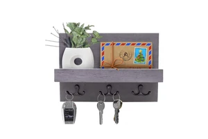 High Quality Wooden Multifunction Floating Wall Mounted Storage Rack and Shelves with Glossy Finish