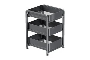 Pull Out Under Cabinet Kitchen Storage Rack Spice Bottle Pantry Organizer Rack for Storing Assorted Kitchen Supplies