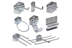 HY Customizable Metal Square Hole Storage Rack with Wall Hook OEM Supported Tool Display 3-Year Warranty