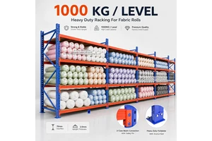 1000KG Industrial Cloth Roll Storage Racking System For Fabric Warehouse For Selective Pallet Racking