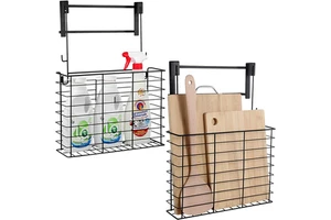 Cabinet Door Organizer Cutting Board Organizer Kitchen Cabinet Organizers and Storage 2 Pack Over the Door Pantry Organizer